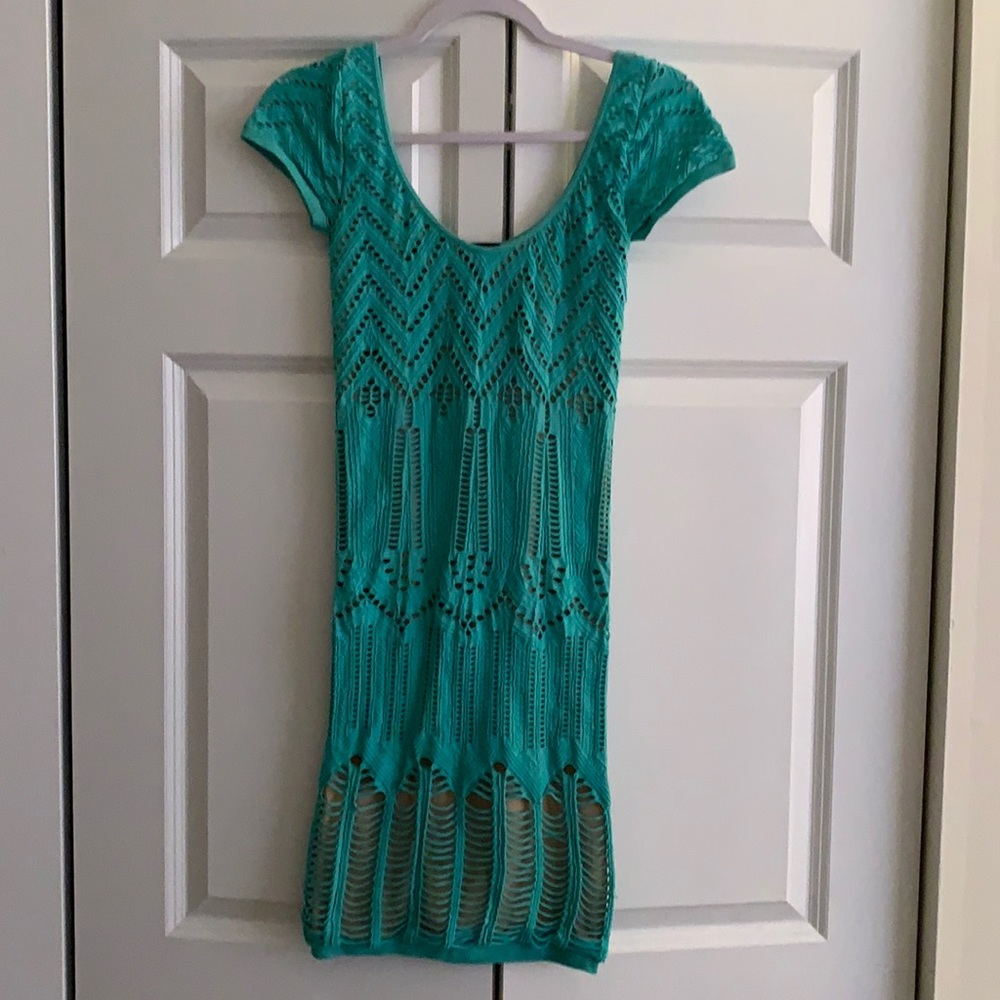 Bebe Nude illusion Dress